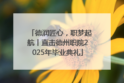 德润匠心，职梦起航丨直击德州职院2025年毕业典礼
