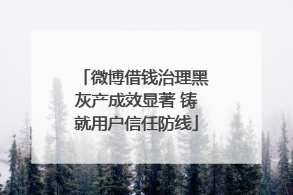 微博借钱治理黑灰产成效显著 铸就用户信任防线
