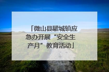 微山县驩城镇应急办开展“安全生产月”教育活动