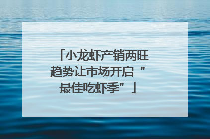 小龙虾产销两旺趋势让市场开启“最佳吃虾季”