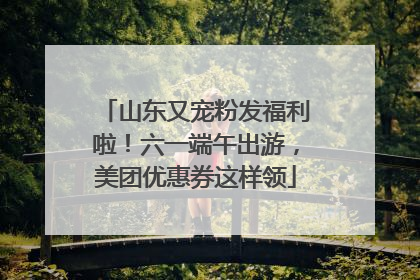 山东又宠粉发福利啦！六一端午出游，美团优惠券这样领