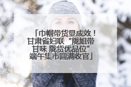 巾帼带货显成效！甘肃省妇联“陇姐带甘味 陇货优品位”端午集市圆满收官