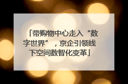 带购物中心走入“数字世界”，京企引领线下空间数智化变革