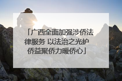 广西全面加强涉侨法律服务 以法治之光护侨益聚侨力暖侨心