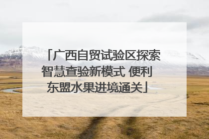 广西自贸试验区探索智慧查验新模式 便利东盟水果进境通关
