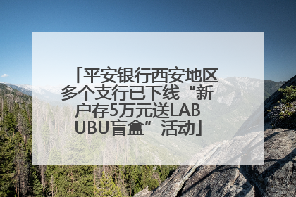 平安银行西安地区多个支行已下线“新户存5万元送LABUBU盲盒”活动