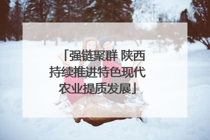 强链聚群 陕西持续推进特色现代农业提质发展