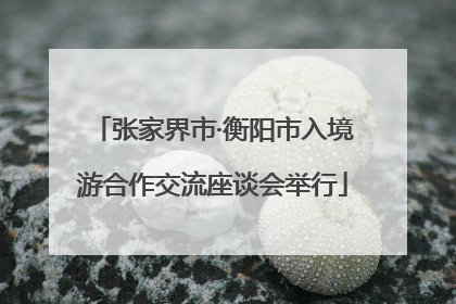 张家界市·衡阳市入境游合作交流座谈会举行