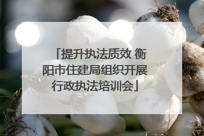 提升执法质效 衡阳市住建局组织开展行政执法培训会
