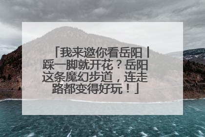 我来邀你看岳阳丨踩一脚就开花？岳阳这条魔幻步道，连走路都变得好玩！