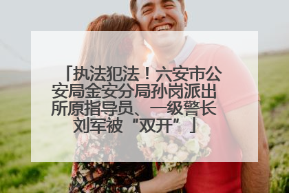 执法犯法！六安市公安局金安分局孙岗派出所原指导员、一级警长刘军被“双开”