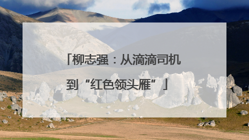 柳志强：从滴滴司机到“红色领头雁”