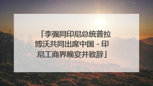 李强同印尼总统普拉博沃共同出席中国－印尼工商界晚宴并致辞
