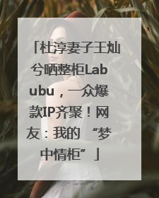 杜淳妻子王灿兮晒整柜Labubu，一众爆款IP齐聚！网友：我的 “梦中情柜”