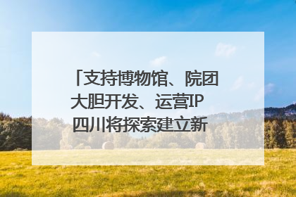 支持博物馆、院团大胆开发、运营IP 四川将探索建立新的收入分配激励机制｜新闻发布最前线