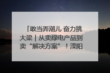 敢当弄潮儿 奋力挑大梁｜从卖绿电产品到卖“解决方案”！溧阳立足产业优势建成五大微电网示范项目