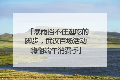 暴雨挡不住逛吃的脚步，武汉百场活动嗨翻端午消费季