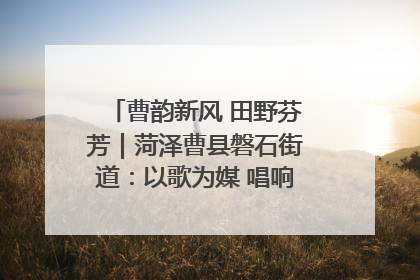 曹韵新风 田野芬芳｜菏泽曹县磐石街道：以歌为媒 唱响乡土“新歌声”