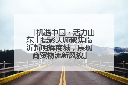 机遇中国・活力山东丨摄影大师聚焦临沂新明辉商城，展现商贸物流新风貌