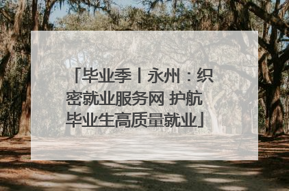 毕业季丨永州：织密就业服务网 护航毕业生高质量就业