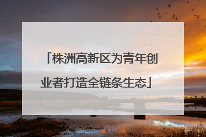 株洲高新区为青年创业者打造全链条生态