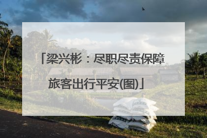 梁兴彬：尽职尽责保障旅客出行平安(图)