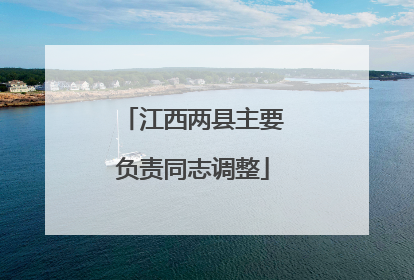 江西两县主要负责同志调整