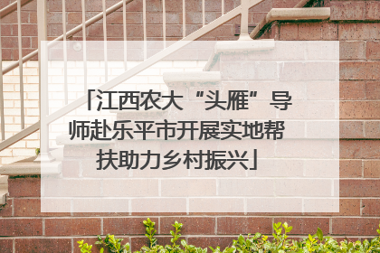 江西农大“头雁”导师赴乐平市开展实地帮扶助力乡村振兴