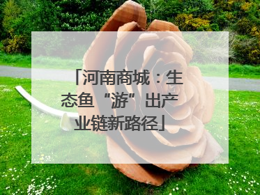 河南商城：生态鱼“游”出产业链新路径