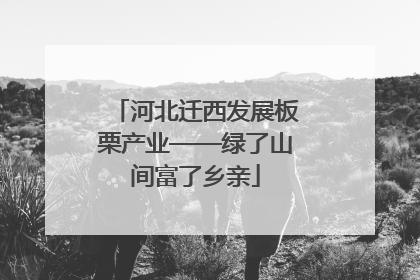 河北迁西发展板栗产业——绿了山间富了乡亲