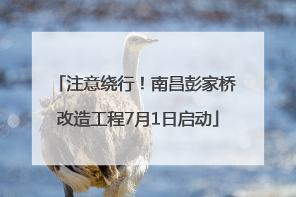 注意绕行！南昌彭家桥改造工程7月1日启动