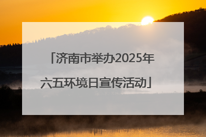 济南市举办2025年六五环境日宣传活动