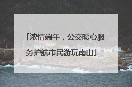 浓情端午，公交暖心服务护航市民游玩南山
