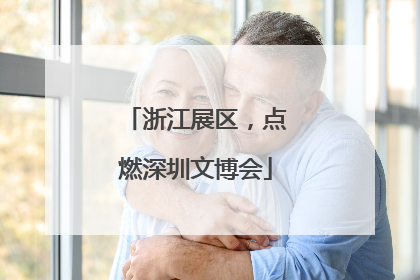 浙江展区，点燃深圳文博会
