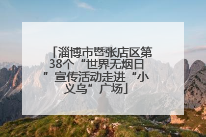 淄博市暨张店区第38个“世界无烟日”宣传活动走进“小义乌”广场