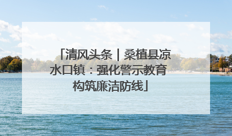 清风头条｜桑植县凉水口镇：强化警示教育 构筑廉洁防线