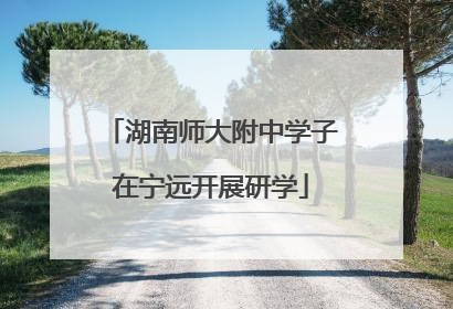 湖南师大附中学子在宁远开展研学