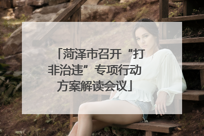 菏泽市召开“打非治违”专项行动方案解读会议