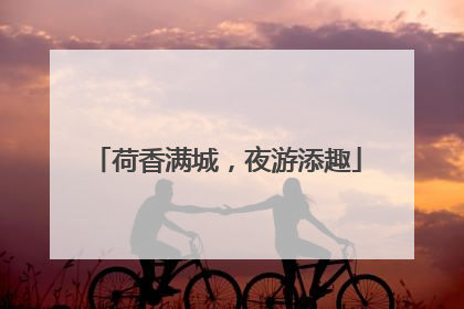 荷香满城，夜游添趣
