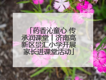 药香沁童心 传承润课堂丨济南高新区景汇小学开展家长进课堂活动