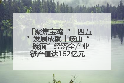 聚焦宝鸡“十四五”发展成就丨岐山“一碗面”经济全产业链产值达162亿元 入选全国典型县