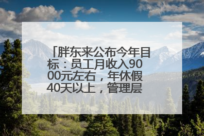 胖东来公布今年目标：员工月收入9000元左右，年休假40天以上，管理层人均分配70万元