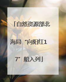 自然资源部北海局“向阳红17”船入列