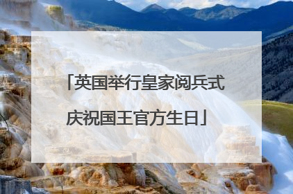 英国举行皇家阅兵式庆祝国王官方生日