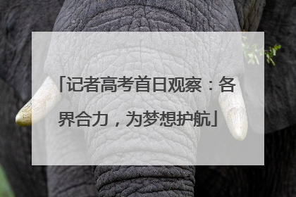 记者高考首日观察：各界合力，为梦想护航