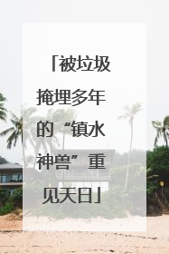 被垃圾掩埋多年的“镇水神兽”重见天日