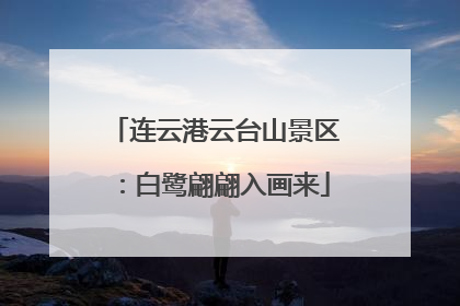 连云港云台山景区：白鹭翩翩入画来