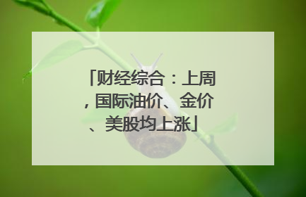 财经综合：上周，国际油价、金价、美股均上涨