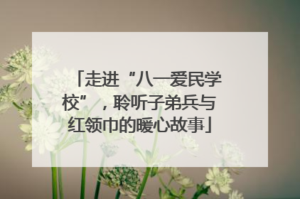 走进“八一爱民学校”，聆听子弟兵与红领巾的暖心故事