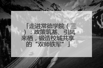 走进常德学院（三）：政策筑基、引凤来栖，锻造校城共享的“双师铁军”